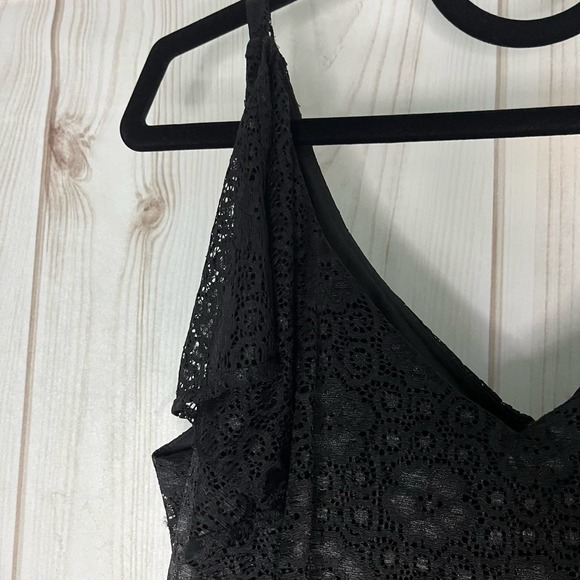 D20 9 West Black Lace Size 14 Dress - Picture 7 of 10